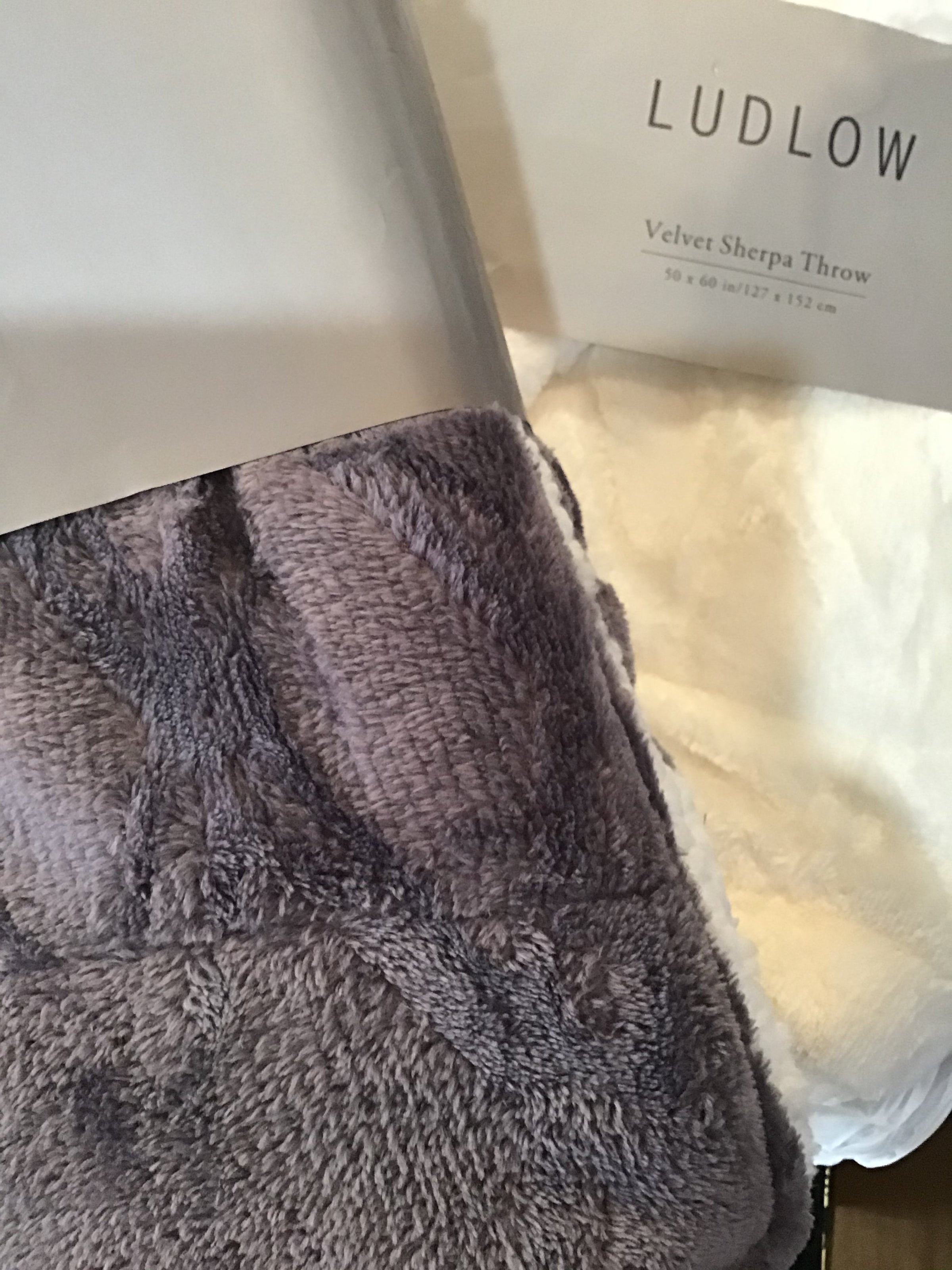 Ludlow velvet sale sherpa throw